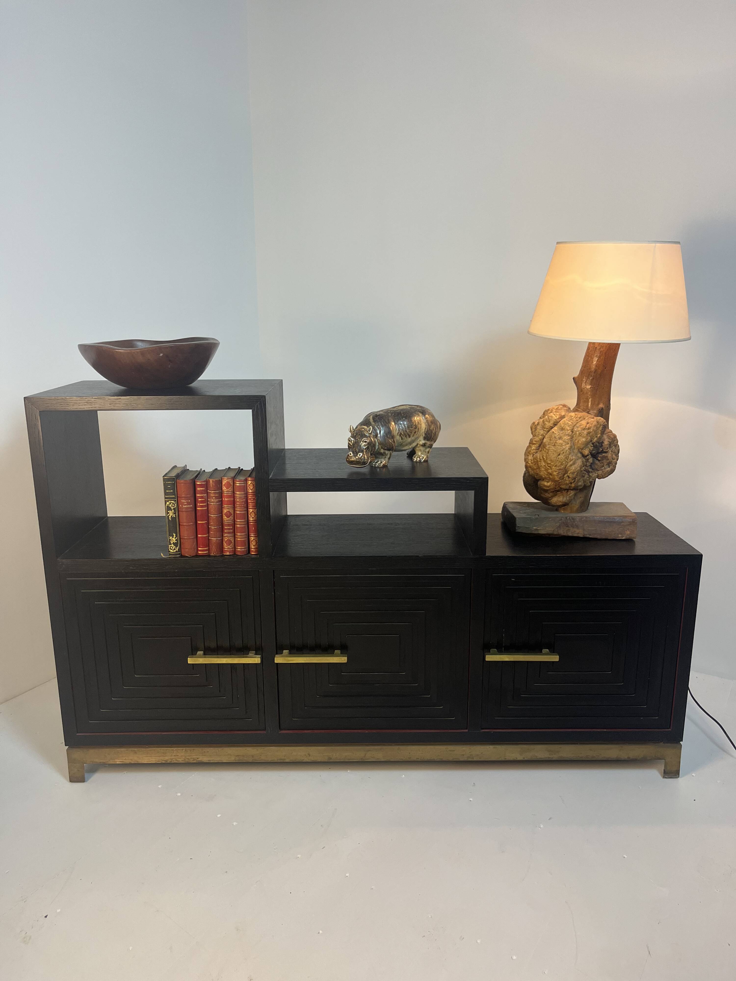 Meuble buffet asymétrique des années 1990