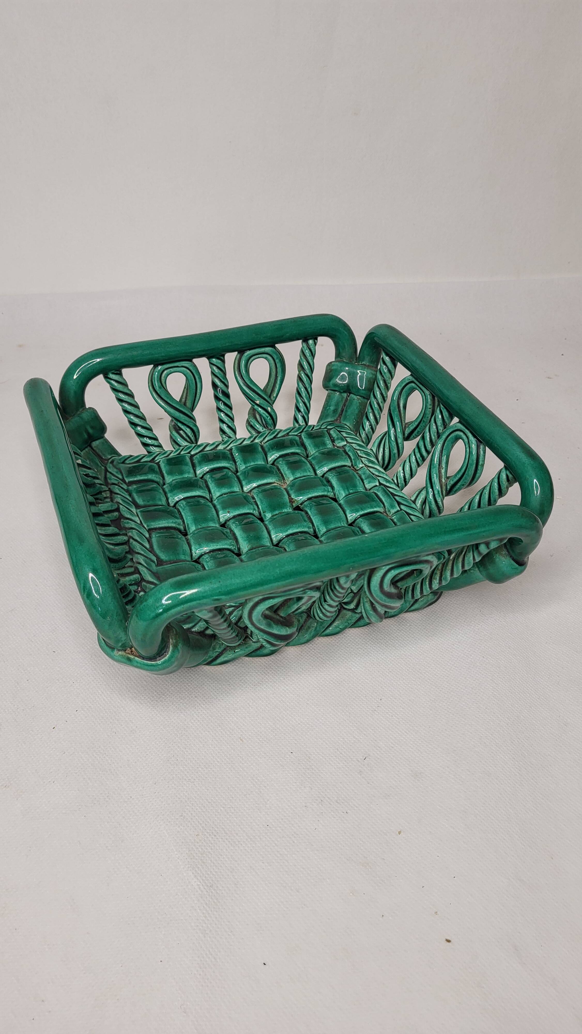 Vallauris ceramic basket
