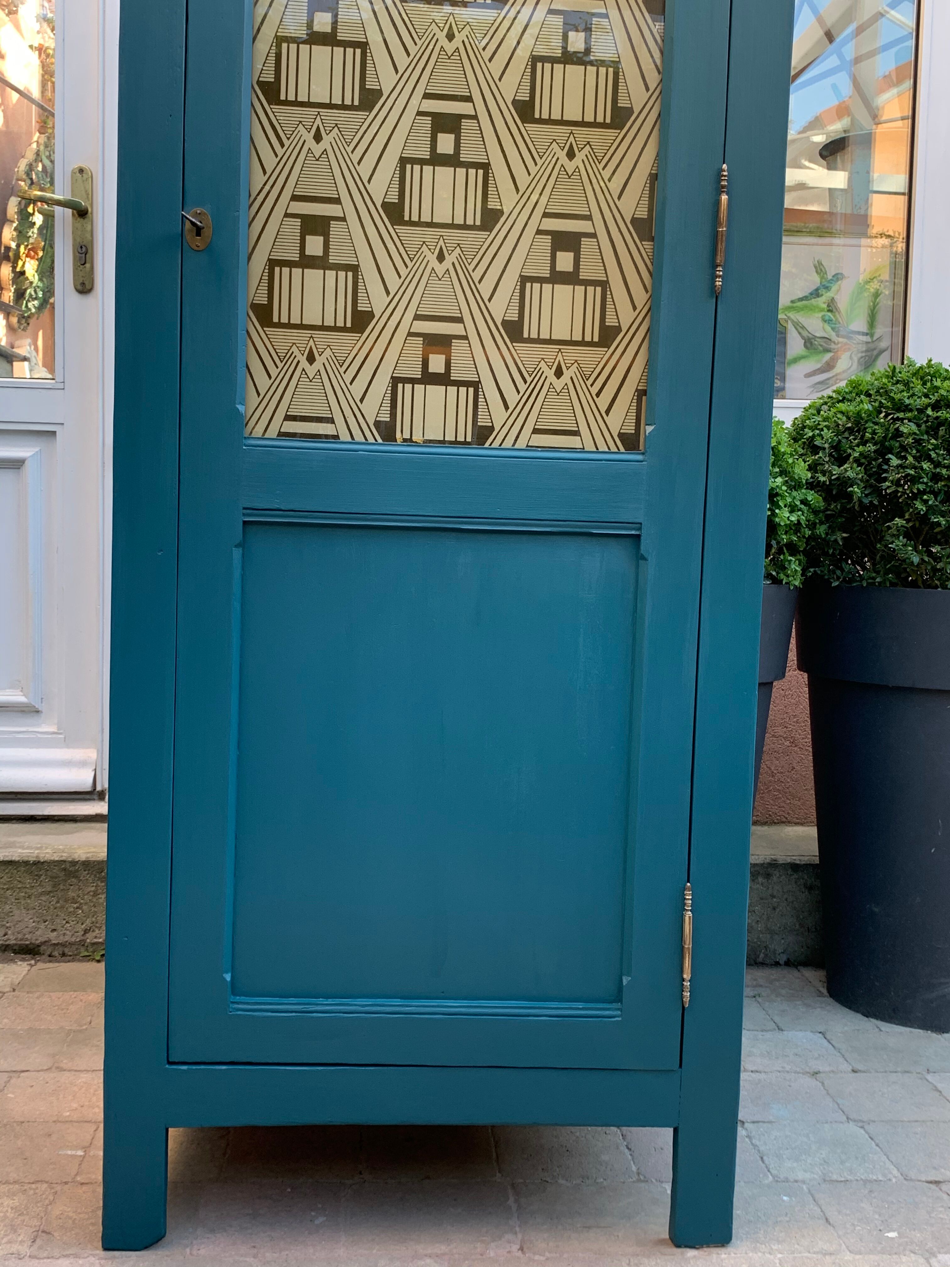 Art Deco glass Parisian wardrobe