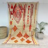 Handmade wool berber rug 250 x 147 cm