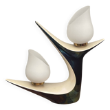 Very beautiful vintage design lamp from the 50s in iridescent ceramic VERCERAM