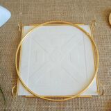 Dessous de plat mettlach motifs paons vintage