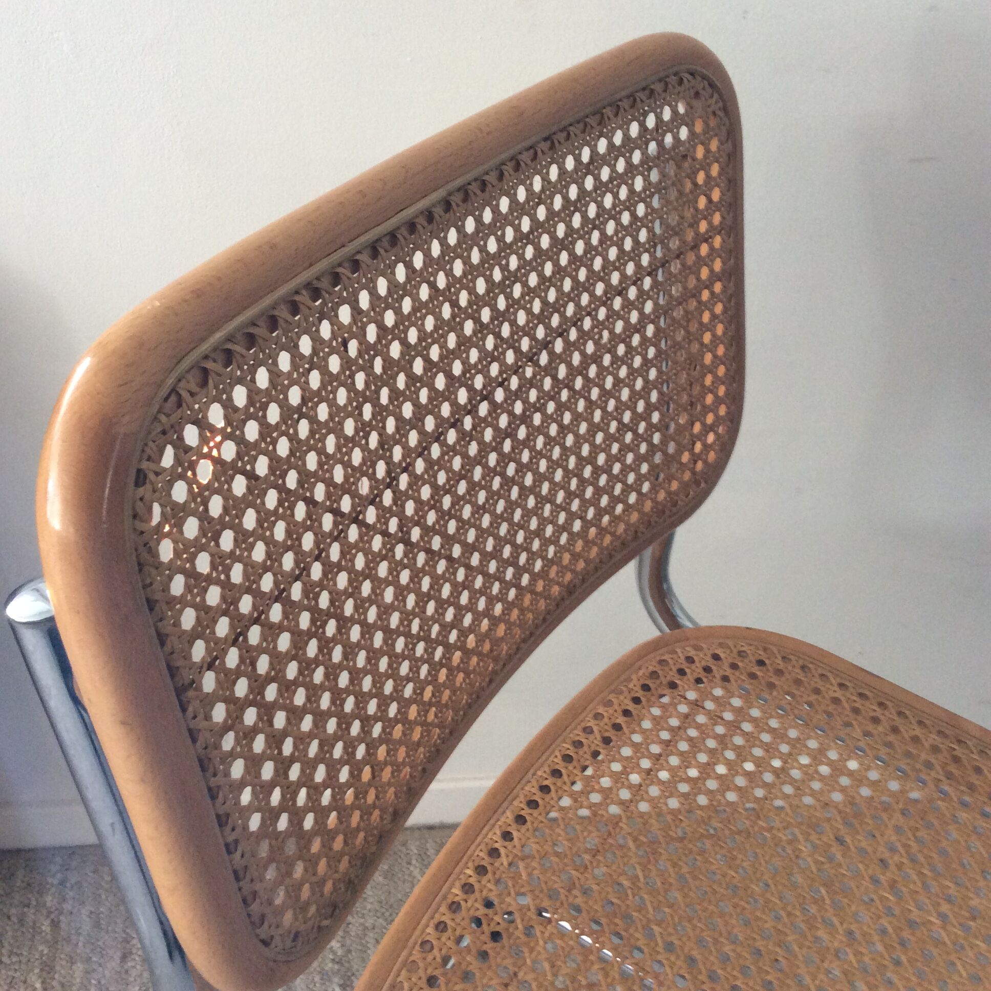 Paire de chaises Marcel Breuer Cesca B32