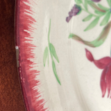 6 dessert plates decorated with field flowers