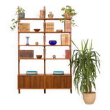 Bibliothèque modulaire vintage en teck