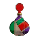 Stained glass bottle, torrigiani collection by Crazy Dad, 1970