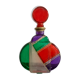 Stained glass bottle, torrigiani collection by Crazy Dad, 1970
