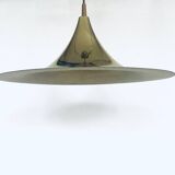Postmodern Witch Hat Gold Pendant Lamp, 1980s
