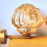 Pair of bubble wall lights by Helena Tynell from the 70s.