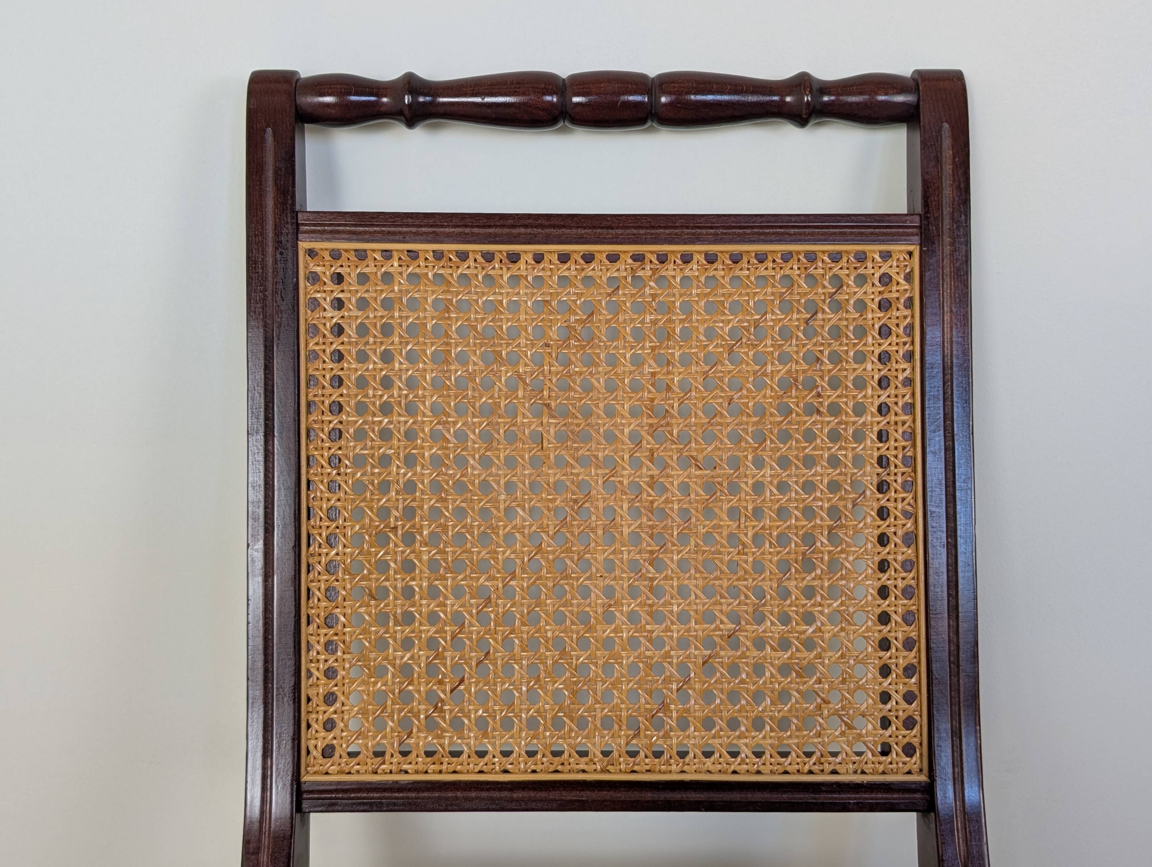 Set of 5 caned chairs