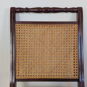 Set of 5 caned chairs