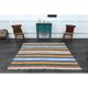 Tapis vintage turc Oushak fait à la main en laine et coton, années 1970