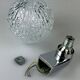 60s 70s wall lamp ball lamp metal chrome & glass space age design