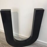 Metal sign letter "U"