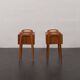 Paire de deux tables de chevet danoises attr. à Carl Aage Skov, Danemark, années 1960