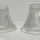 Pair of bronze and glass sconces  1900