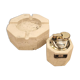 Travertine ashtray and lighter, design by Cerri Nestore, 1970.