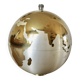 Large terrestrial globe, cigarette dispenser, brass, 1960 - 1970