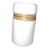 Briquet de collection en opaline blanche