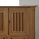 Brutalist oak sideboard, mid-century Danish design, Kjærnulf style, 1960s.