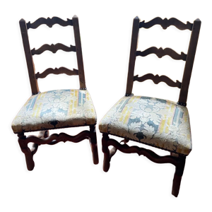 Paire de chaises Os de mouton