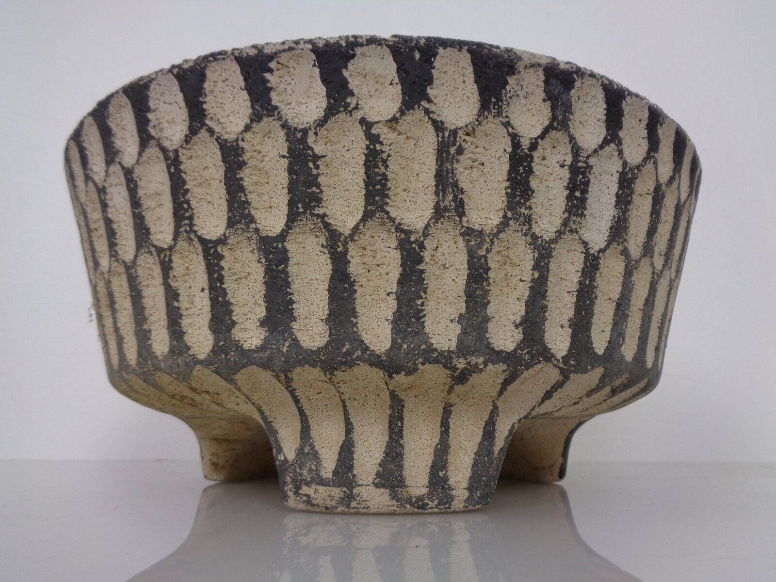 Mid-Century Concrete Planters, 1960s, Set of 2