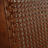 Mid-century architectural teak lounge chair with cane seat, 1950s