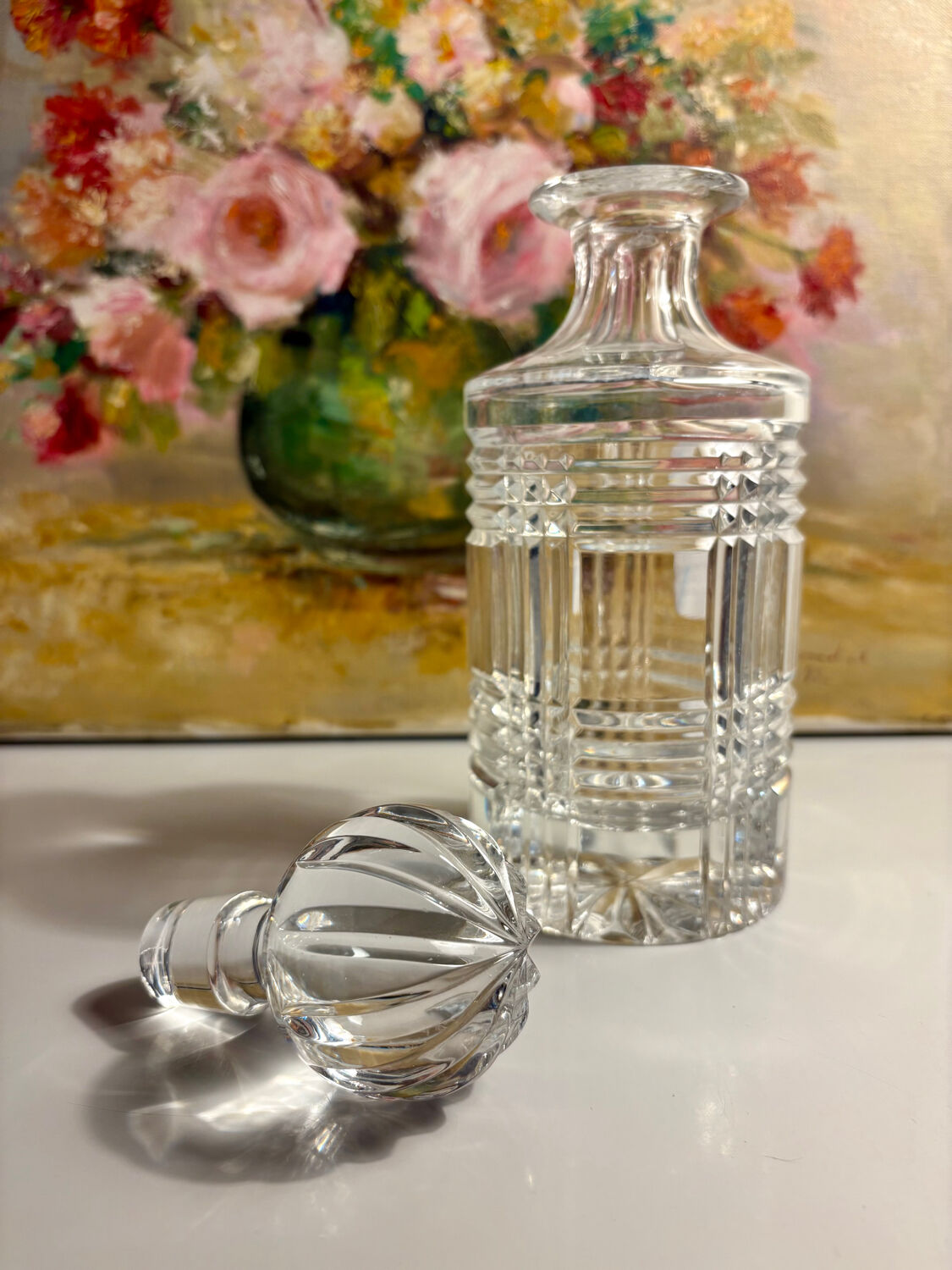 Carafe en cristal taillée Ralph Lauren