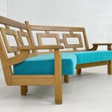 Curved sofa Guillerme and Chambron for Vos Maison, 1960s