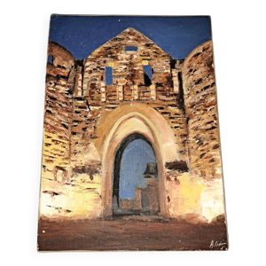 Tableau, huile sur toile.