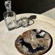 Large empty pocket or dish in petrified wood