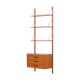 Scandinavian mid century wall unit in teak, 1960s