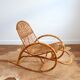 Rattan rocking chair Rohe Noordwolde 50s / 60s