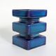 Cari Zalloni vase for Steuler, model 5101, Blue Space Age Ceramic
