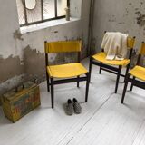 Rosewood leather chairs by Arne Vodder for Sibast