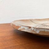 Large German ceramic plate with fish from the mid-century.