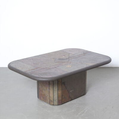 Brown Paul Kingma concrete coffee table