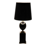 Very beautiful large 1970's egg lamp Le Dauphin in Murano glass and brass