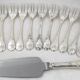 Christofle Marly, cake service: 12 forks + serving cake knife.