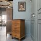 Petite commode vintage en chêne (restaurée)