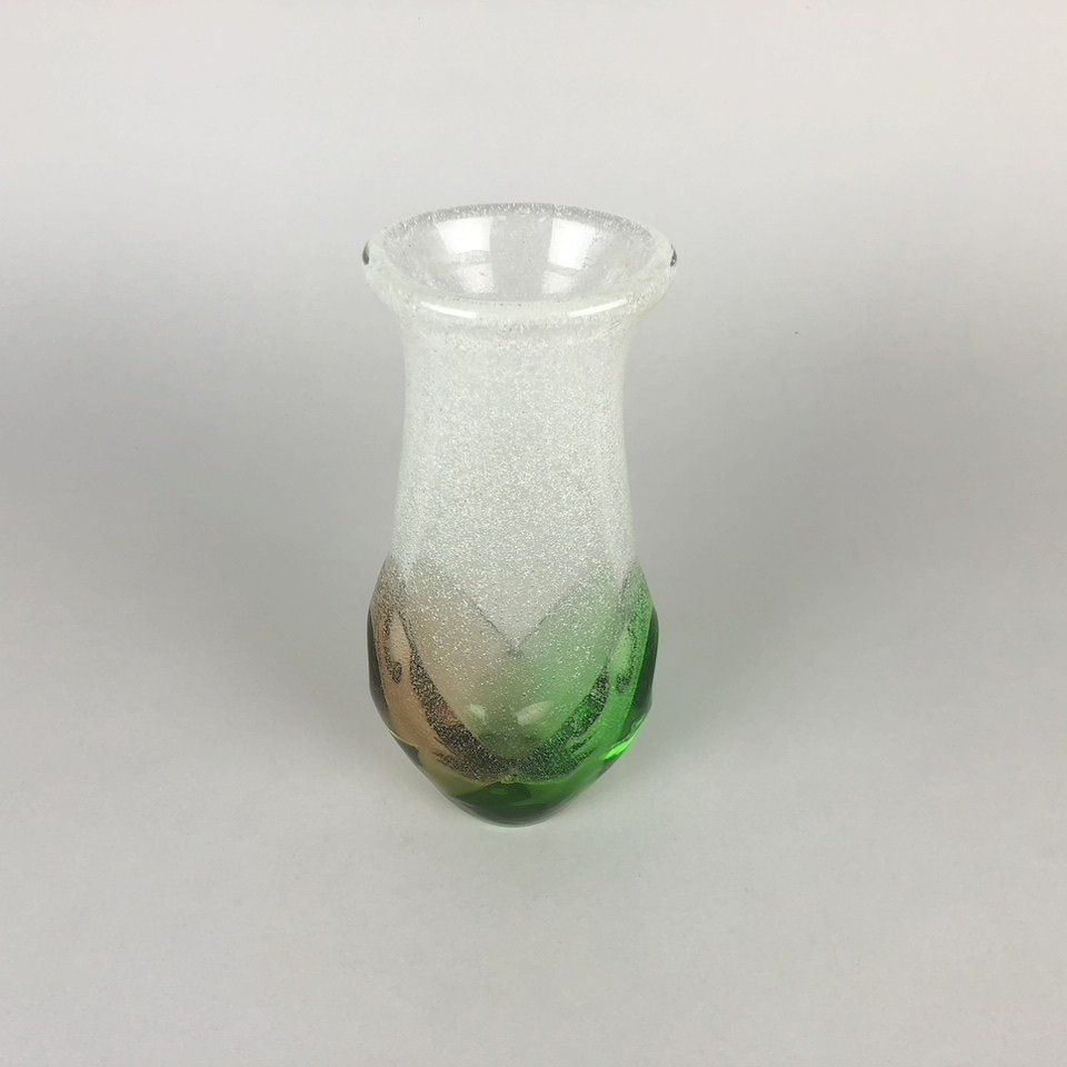 Glass vase designed by Frantisek Spinar for Skrdlovice glassworks, 1970's