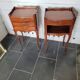 Pair of Louis XV style bedside tables in cherry wood