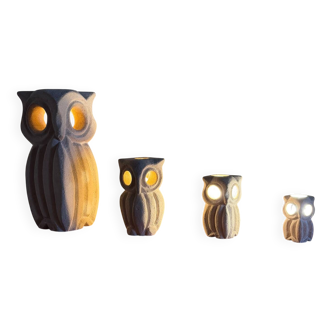 Table lamp set "Owl" – attributed to Albert Tormos – Pier