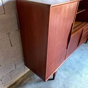 Vintage Scandinavian high row 50s 60s teak