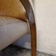 Aviator chair - In walnut veneer and chrome metal - 1970s design
