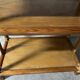 Wood and rattan shelf, 1960s