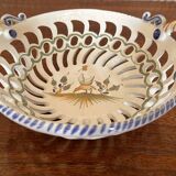 Openwork porcelain fruit bowl