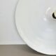 Rare white 52cm Disc Wall Light by Honsel, Germany 1970s