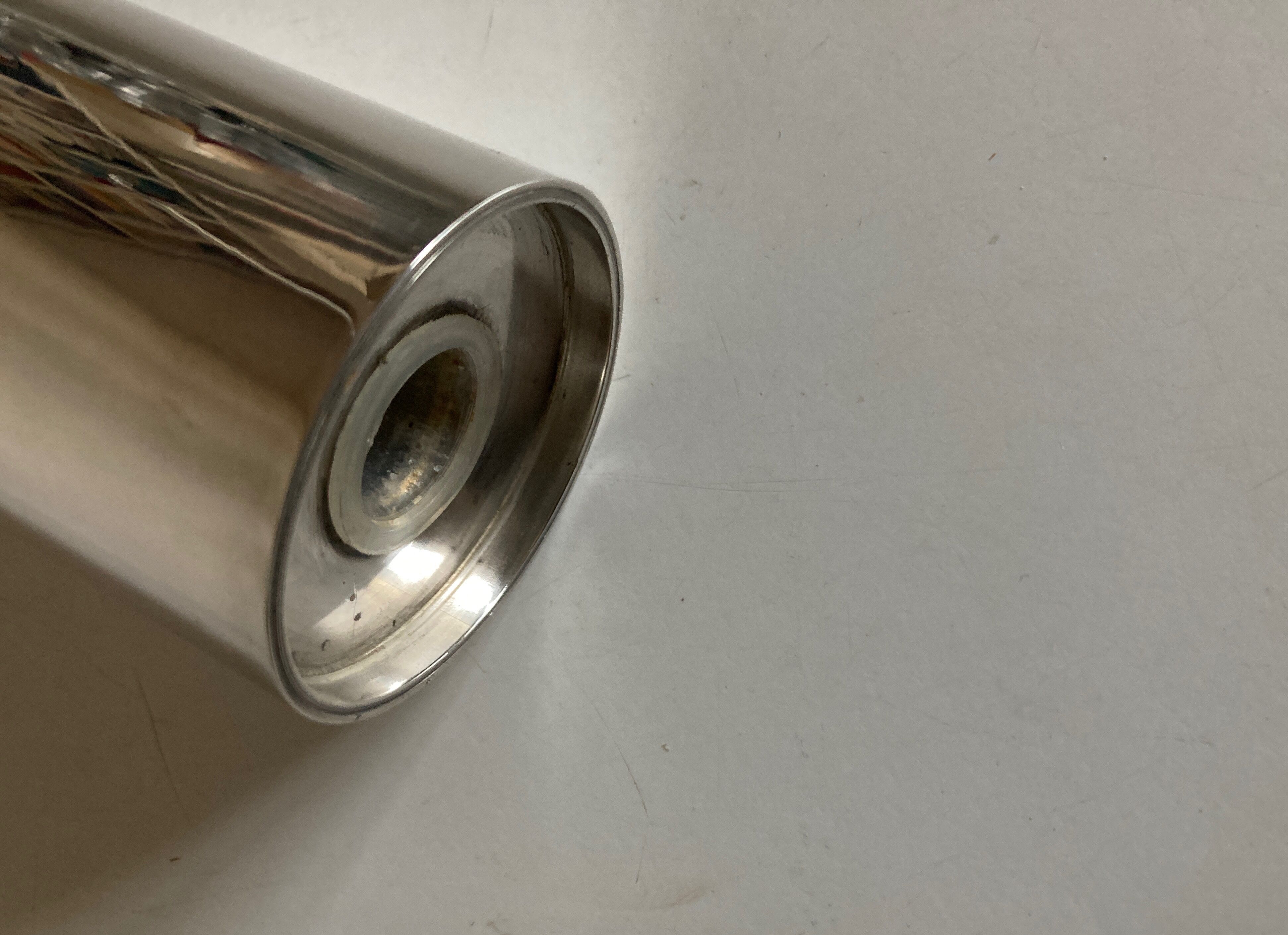 Sweetener pourer Christofle 1960 decoration Concorde metal silver space age