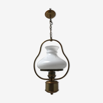 Brass suspension vintage oil lamp